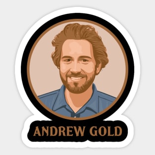 Andrew Gold Vintage Fan Art Sticker